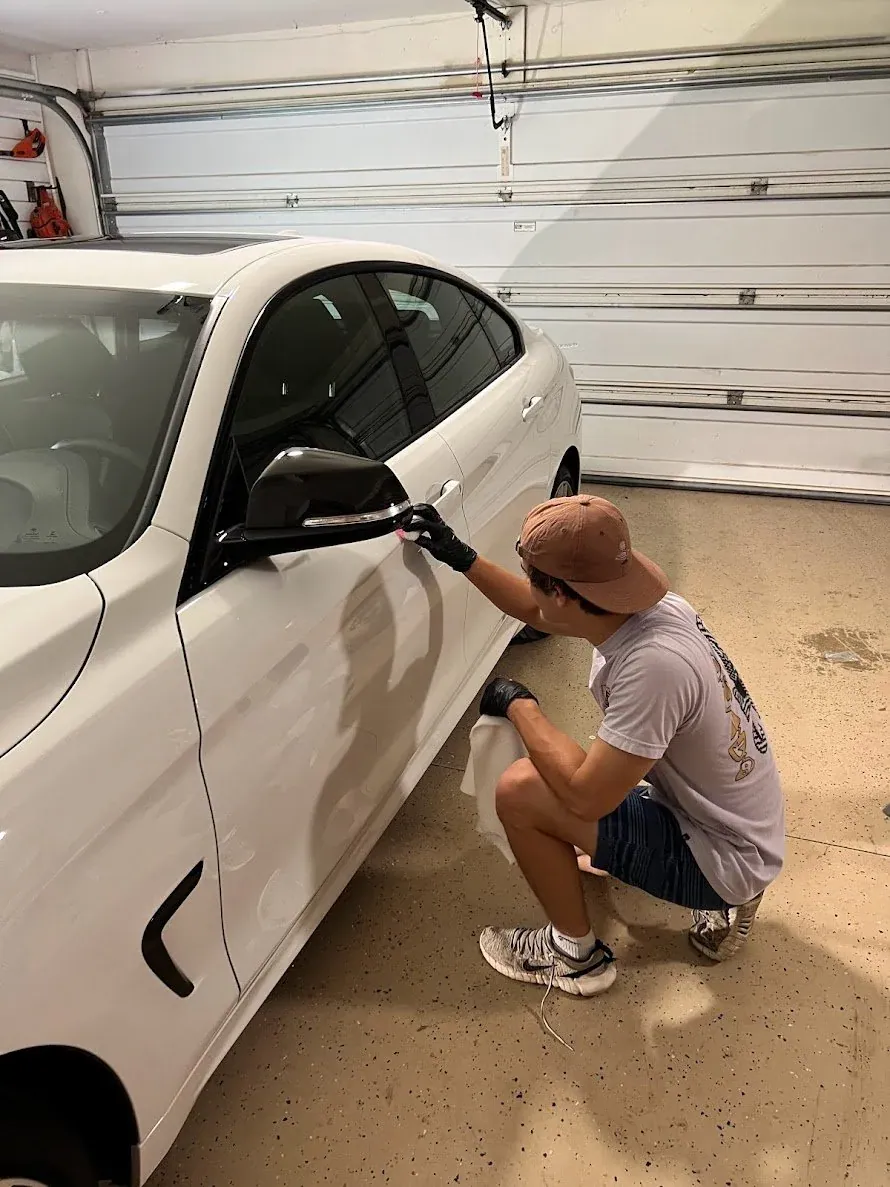 Polishing a car to a mirror finish