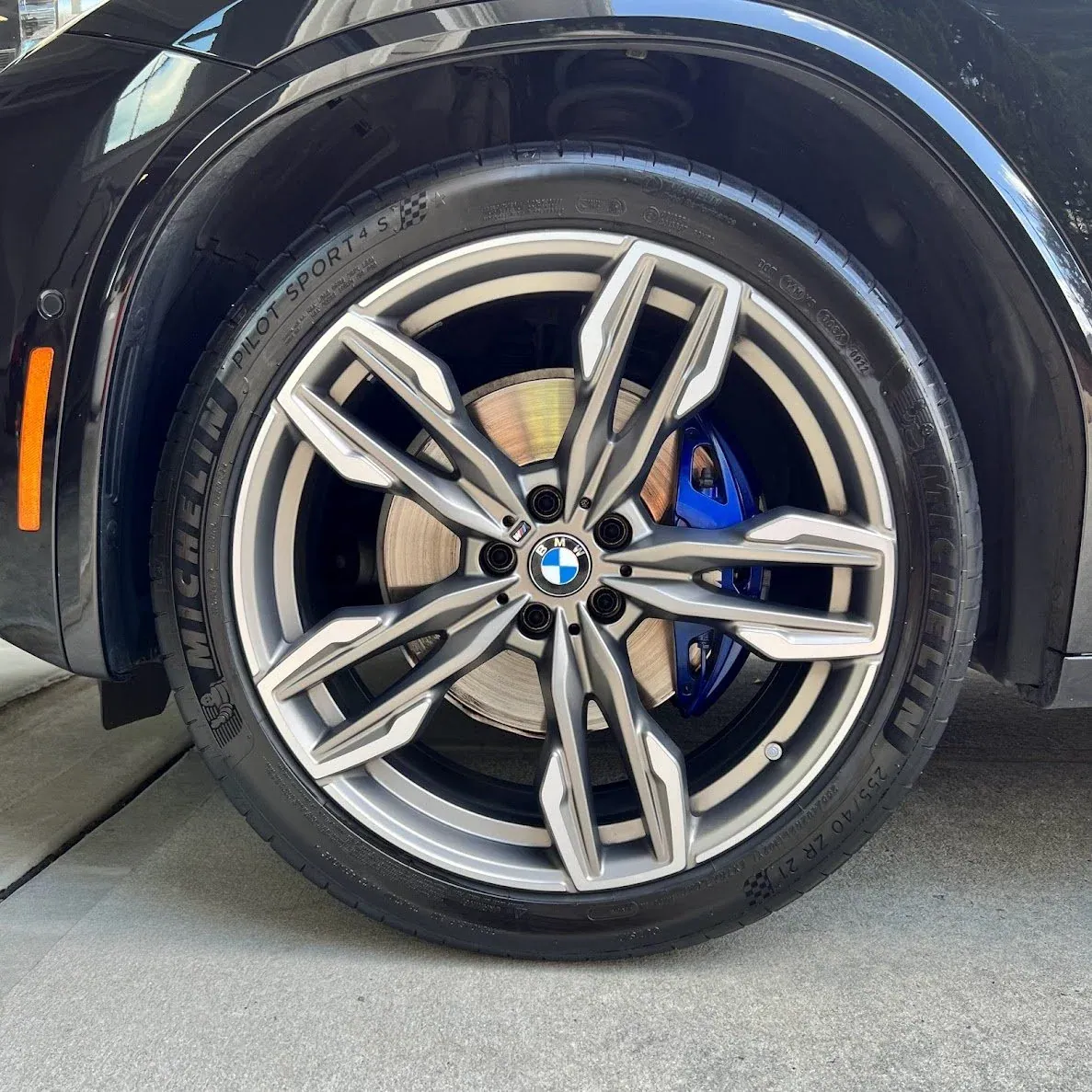 Alloy wheel cleaned and protected